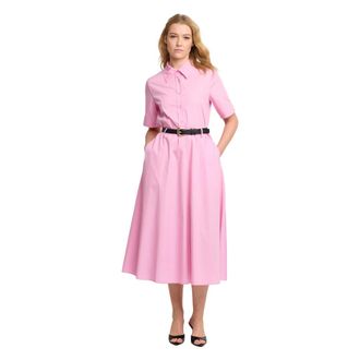 Kocca Midi Dresses, female, Pink, Size: M Collared Full Length Light Dress