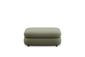 Castlery Fable Side Ottoman Customized, Performance Fleece Moss, Spill Resistant, Ultra Deep Seats for Ottomans