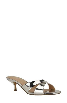 Calvin Klein Skylor Slide Sandal in Silver at Nordstrom, Size 6.5