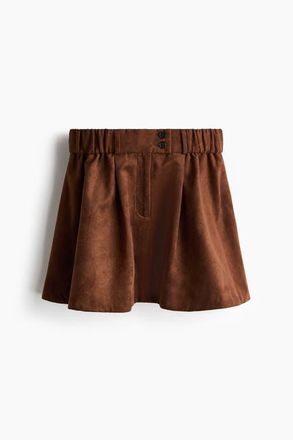 H&M Flared Mini Skirt in Brown at Nordstrom, Size Xx-Large