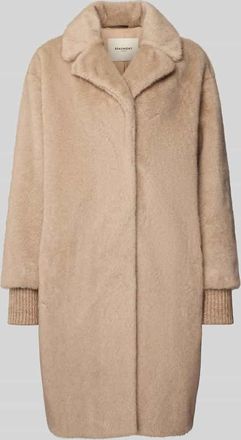 Beaumont Amsterdam Mantel aus Kunstfell mit Reverskragen in Beige, Gr&ouml;&szlig;e 38