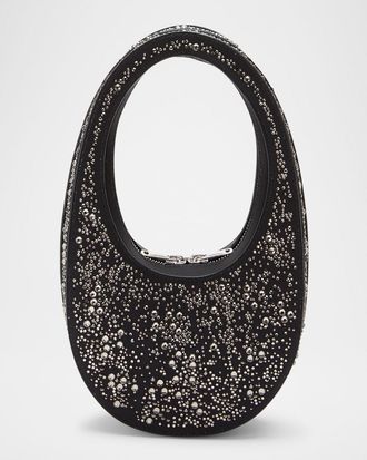 Coperni Swipe Mini Crystal Top-Handle Bag