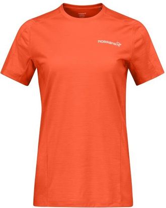 Norr&oslash;na Falketind EqualiserUll T-Shirt Merinoshirt f&uuml;r Damen | paprika