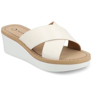 Journee Collection Women & apos;s Biara Platform Wedge Sandals