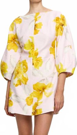 Kivari Francine Mini Dress In Pink Yellow