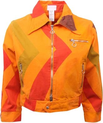 Custo Barcelona Winter Jackets, female, Orange, 2XS, Slim Fit Barcelona Jacket