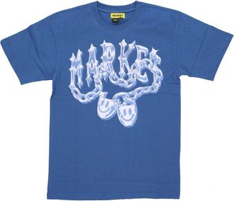 Market Smiley Atlantic Heren T-shirt - Heren - T-shirts - Blauw - S - Katoen - Tops