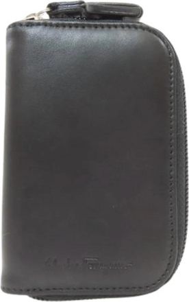 Ferragamo Pre-owned Sleuteletui - Dames - Vintage Accessoires - Zwart - ONE Size - Leer - Vintage