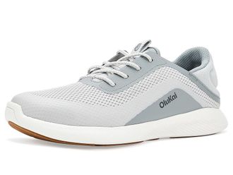 Olukai Kialoa Womens Shoes Sterling/Poi : 8.5 B - Medium, Textile