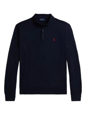 Polo Ralph Lauren long-sleeve collared polo shirt - Blue