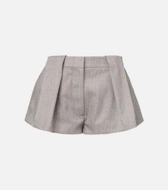 Stella McCartney High-rise wool-blend shorts