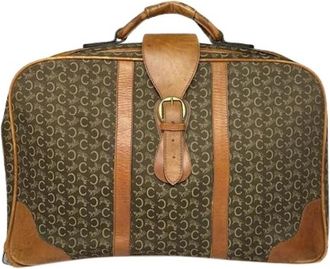 Celine Pre-owned Leren Weekendtas - Dames - Vintage Weekendtas - Bruin - ONE Size - Leer - Vintage