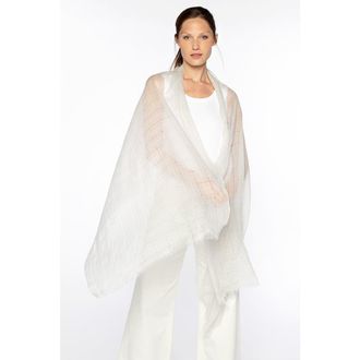 Kinross Cashmere Openwork Sequin Shawl in Gris at Nordstrom