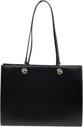 Cartier Pre-owned Vintage leren schoudertas - Dames - Vintage Shopper - Zwart - ONE Size - Leer - Vintage