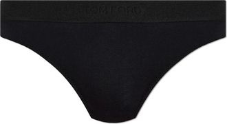 Tom Ford Ondergoed, Dames, Zwart, L, Logo Thong