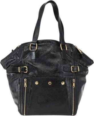 Saint Laurent Pre-owned Shoulder Bags, female, Black, Size: ONE SIZE Pre-owned Vintage Shoulder Bag
