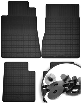 OEM Alfombrillas De Goma + Topes Para: Porsche 924 Coup&eacute; (1976-1988)