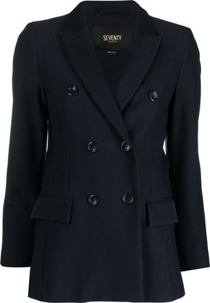 Seventy double-breasted tailored blazer - women - Polyamide/Elastane/Polyamide - 34 - Blue
