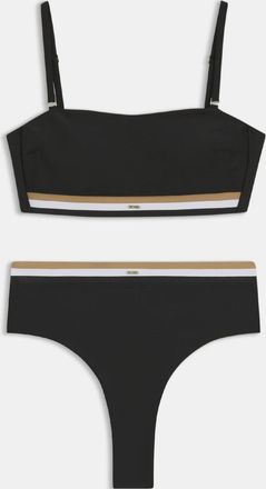 HUGO BOSS Damesbikinibroekje met Boss Signature-strepen in zwart