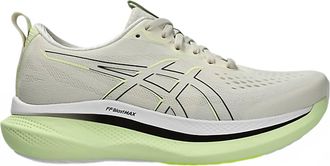 Asics Womens Glideride Max Running Shoes In Birch/black