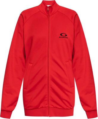 Balenciaga Abito corto con zip - Rosso