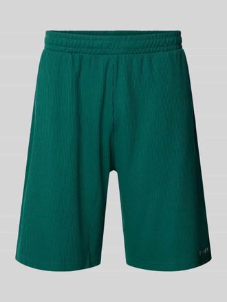 Review Straight Fit Shorts mit Strukturmuster in Bottle, Gr&ouml;&szlig;e XXL