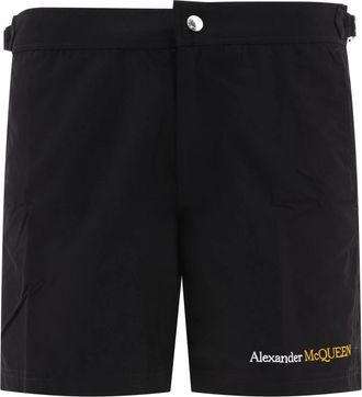 Alexander McQueen Hombre, Pantalones cortos, Negro, Talla: M