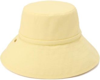 Kate Spade New York bow ties long brim bucket hat in Pale Citron at Nordstrom
