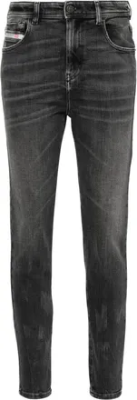 Diesel 1984 Slandy-High 09h87 skinny jeans - women - Elastomultiester/Spandex/Elastane/Cotton - 24/32 - Grey