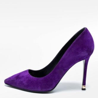 Nicholas Kirkwood Purple Suede Pointed Toe Pumps
