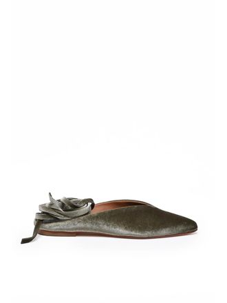 Post & Co Slip-On Mule Shoes With Pointed Toe And Ankle Strap