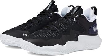 Under Armour Flow Ace Low Womens Volleyball Shoes Black/White/White : 6.5 B - Medium
