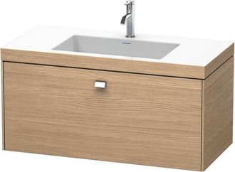 Duravit Lavamanos Duravit Brioso C-bonded Con Base Mural 100,0x48,0 Cm, 1 Caj&oacute;n, Sin Rebosadero, Con Banco Para Grifos, 1 Agujero Para Grifos, Color (frente/c