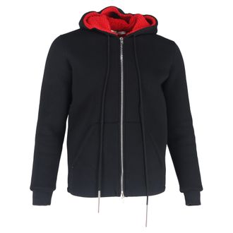 Givenchy Givenchy hoodie met ritssluiting en transparante voering in zwart polyester