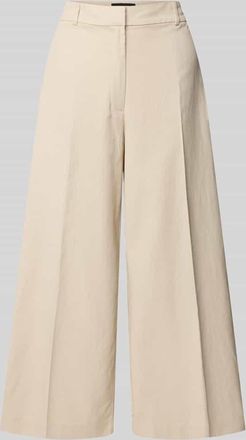 s.Oliver Black Label Wide Leg Culotte aus Lyocell-Baumwoll-Mix in Sand, Gr&ouml;&szlig;e 38
