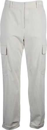 Eleventy Textured Corduroy Cargo Pants with Practical Pockets