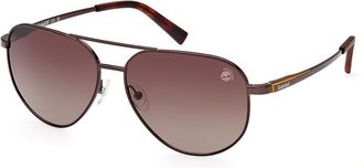 Timberland TB9304 Polarized 48H Mens Sunglasses Brown Size 60