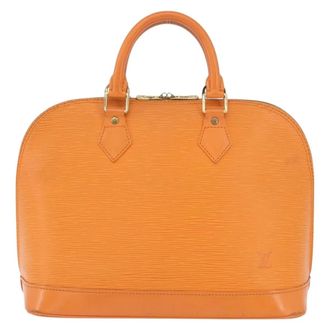 Louis Vuitton Vintage Alma Epi Leather Orange Leather Handbag (Pre-Owned)