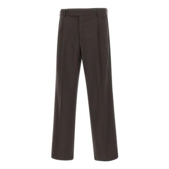 Pantaloni Torino Straight Trousers, male, Brown, Size: 2XL Quindici Trousers