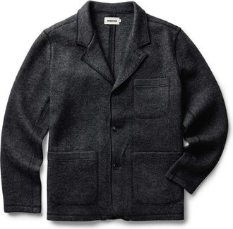 Taylor Stitch The Evans Blazer in Charcoal Birdseye Wool