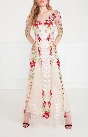 Temperley London Lucille V-Neck Dress in Cameo Pink at Nordstrom, Size 6