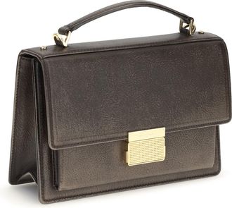 Golden Goose Womens Venezia Handbag Testa Di Moro Calf Leather Bos Taurus Handbags Hand Bags