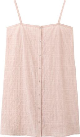 Mango Picot Stretch Cotton Nightgown in Orange at Nordstrom, Size Medium