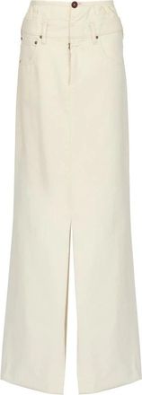 Maison Margiela Maxi Rok - Dames - Maxi Rokken - Beige - M - Rokken