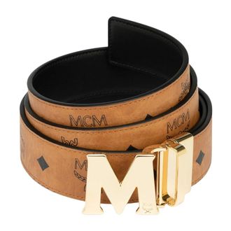 MCM Cintura M-Art Reversibile - - Accessories - unisex - Marrone - ONE SIZE