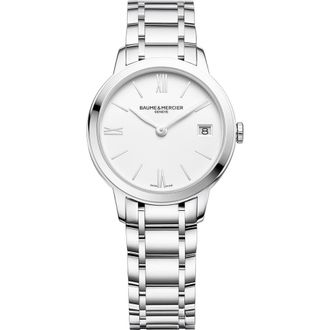 Baume & Mercier Classima 10335 Automatic Bracelet Watch, 31mm in Silver at Nordstrom