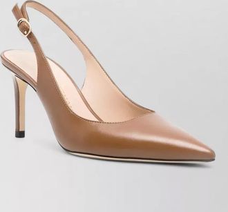 Stuart Weitzman power t 075 leather slingback pumps
