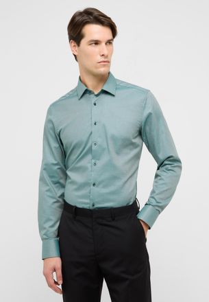 Eterna Langarmhemd ETERNA SLIM FIT, Herren, Gr. 38, Normalgr&ouml;ssen, kiwi, 100% Baumwolle, schmal, Manschette, Hemden Langarmhemd, NON IRON (b&uuml;gelfrei)