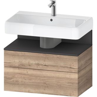 Duravit Duravit - Qatego Mueble Bajo Lavabo, 1 Extra&iacute;ble Y 1 Caj&oacute;n