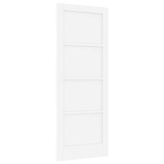 vidaXL Puerta Interior 78 X 202 Cm Madera Contrachapada Blanco Vidaxl